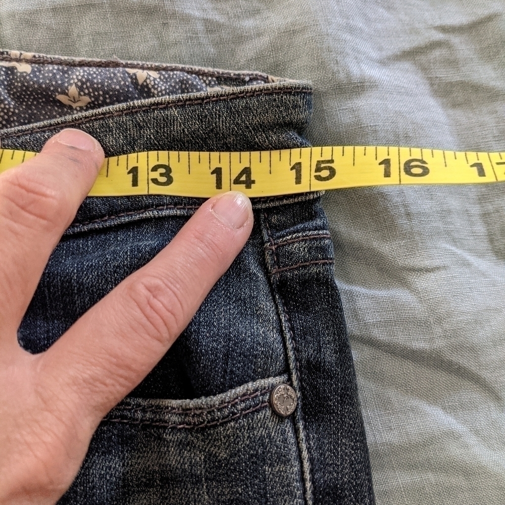 PAIGE Jeans Embroidered Pockets Benedict Canyon Straight Leg 26 - Picture 11 of 12